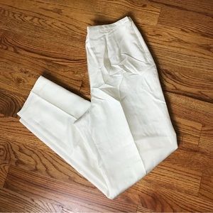 Talbots Cream Silk Trousers